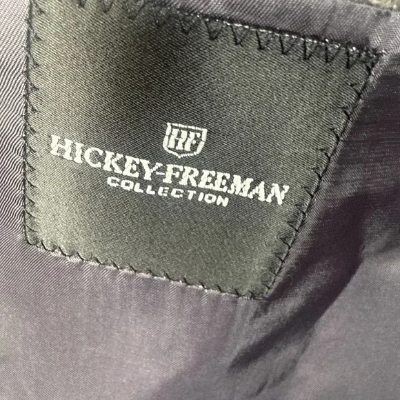 Hickey Freeman Limited 100% Cashmere Blazer Mens 48L Gray Sport Coat Blazer USA - Picture 9 of 10